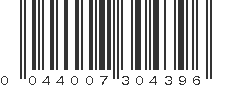 UPC 044007304396