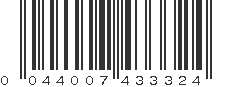 UPC 044007433324