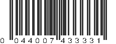 UPC 044007433331