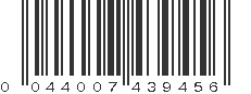 UPC 044007439456