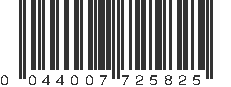 UPC 044007725825