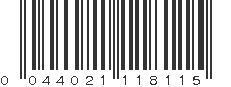 UPC 044021118115