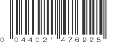 UPC 044021476925