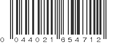 UPC 044021654712