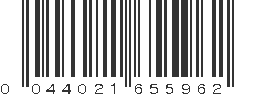 UPC 044021655962