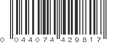 UPC 044074429817