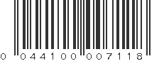 UPC 044100007118