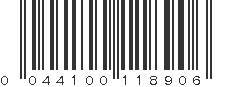 UPC 044100118906