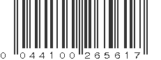 UPC 044100265617