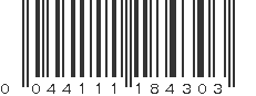 UPC 044111184303