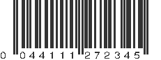 UPC 044111272345