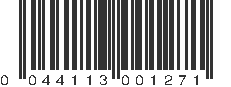 UPC 044113001271