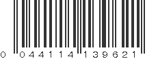 UPC 044114139621