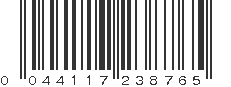 UPC 044117238765