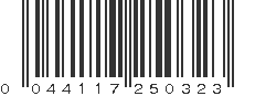 UPC 044117250323