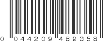 UPC 044209489358