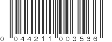 UPC 044211003566