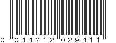 UPC 044212029411