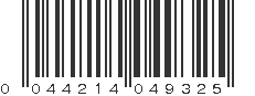 UPC 044214049325