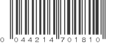 UPC 044214701810