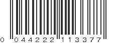 UPC 044222113377