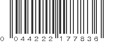 UPC 044222177836