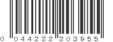 UPC 044222203955