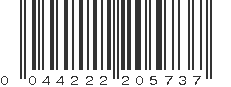 UPC 044222205737