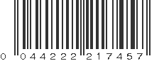 UPC 044222217457