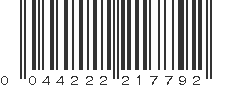 UPC 044222217792