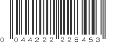 UPC 044222228453