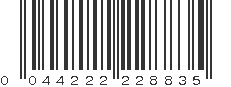 UPC 044222228835