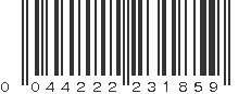 UPC 044222231859