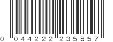 UPC 044222235857