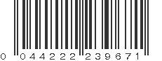 UPC 044222239671