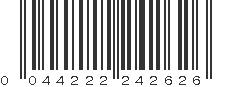 UPC 044222242626