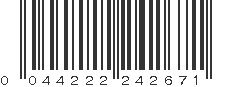 UPC 044222242671