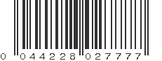 UPC 044228027777