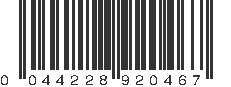 UPC 044228920467