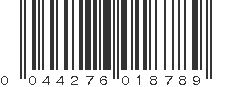 UPC 044276018789