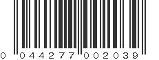 UPC 044277002039