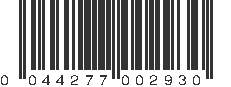 UPC 044277002930