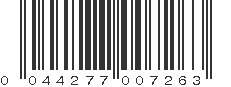 UPC 044277007263