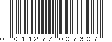 UPC 044277007607