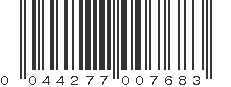 UPC 044277007683