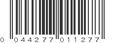 UPC 044277011277