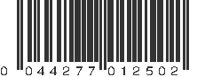 UPC 044277012502