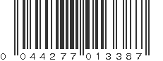 UPC 044277013387