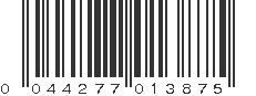 UPC 044277013875