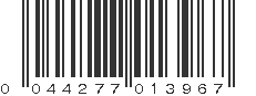 UPC 044277013967